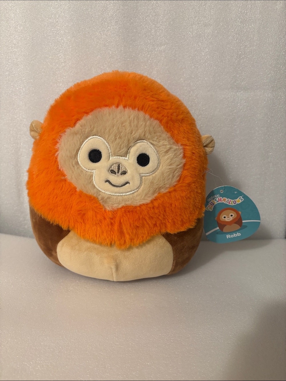 Squishmallows Robb Orange & Brown Plush Buddy